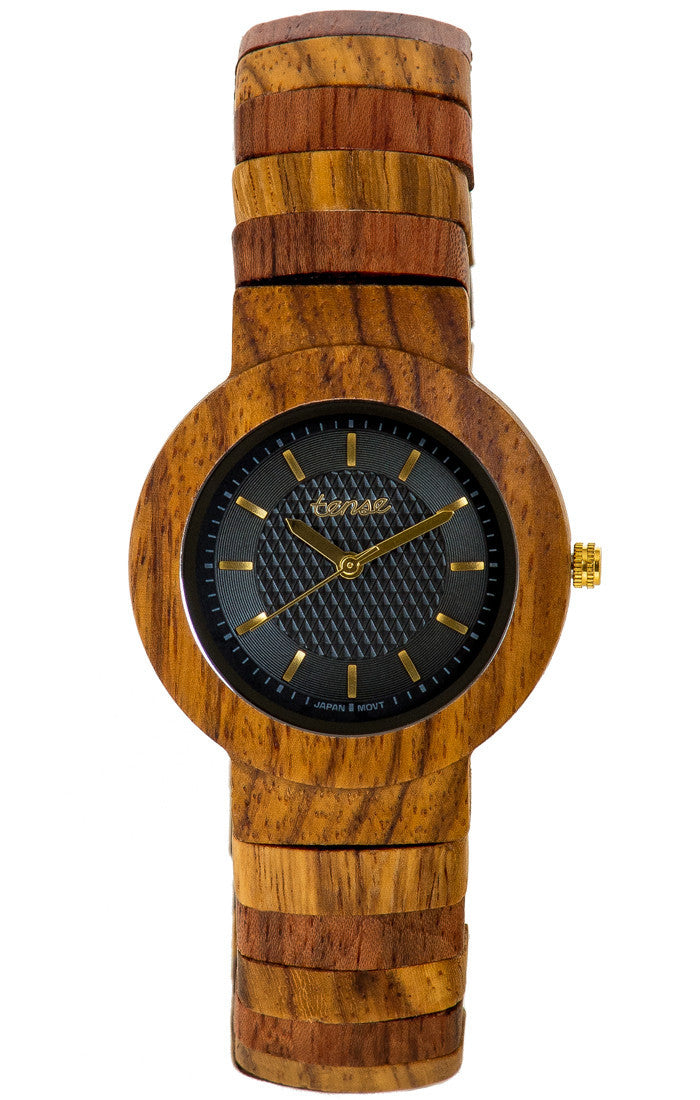 Teak/Black Dial