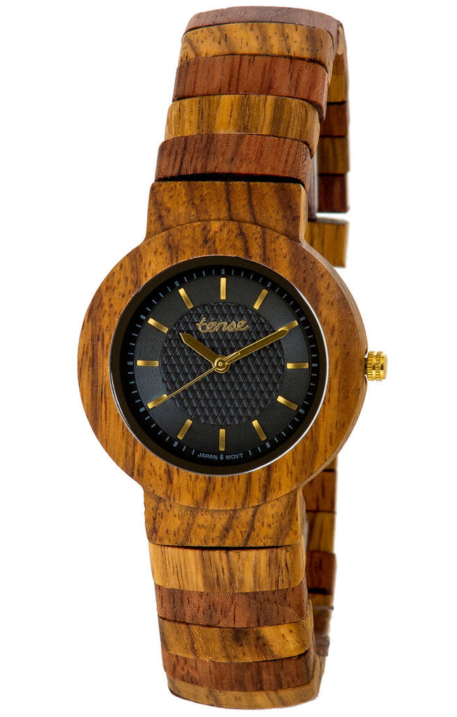 Teak/Black Dial